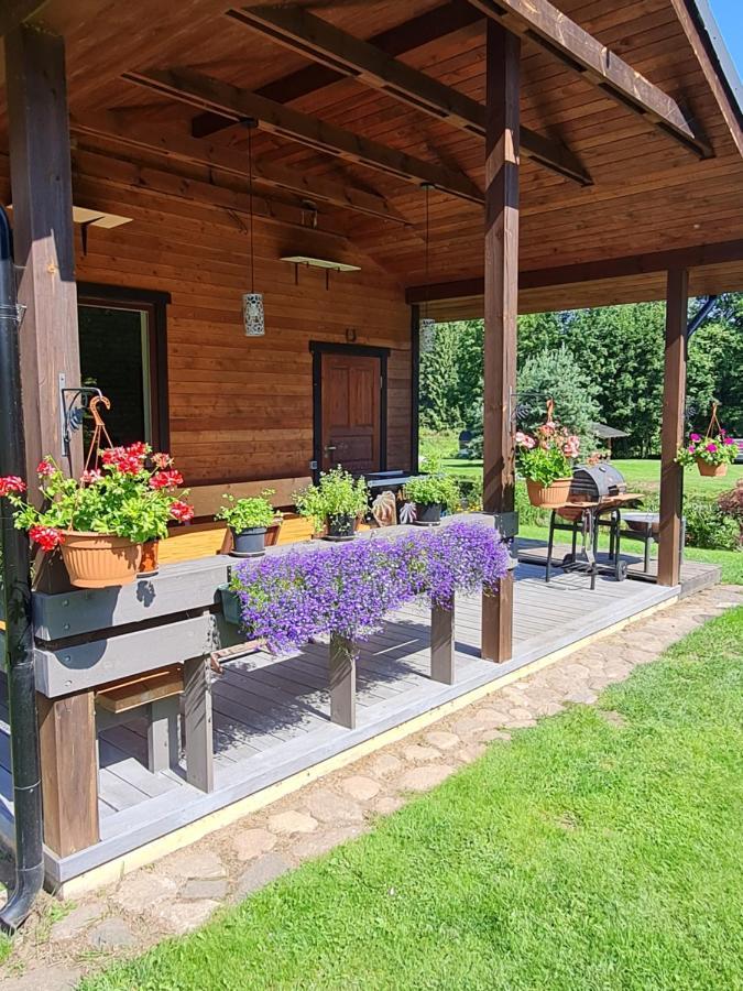 Atostogu Namelis-Pirtis Prie Upes Villa Anykščiai Exteriör bild