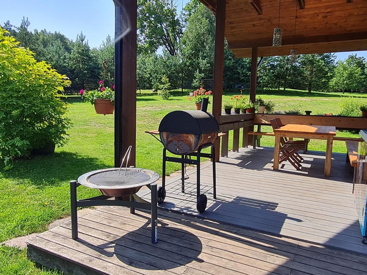 Atostogu Namelis-Pirtis Prie Upes Villa Anykščiai Exteriör bild
