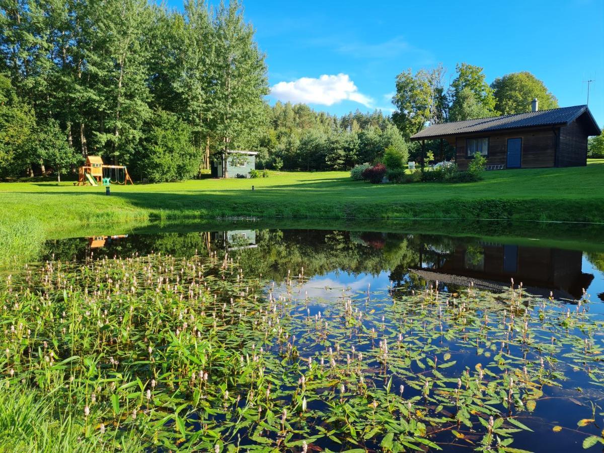 Atostogu Namelis-Pirtis Prie Upes Villa Anykščiai Exteriör bild