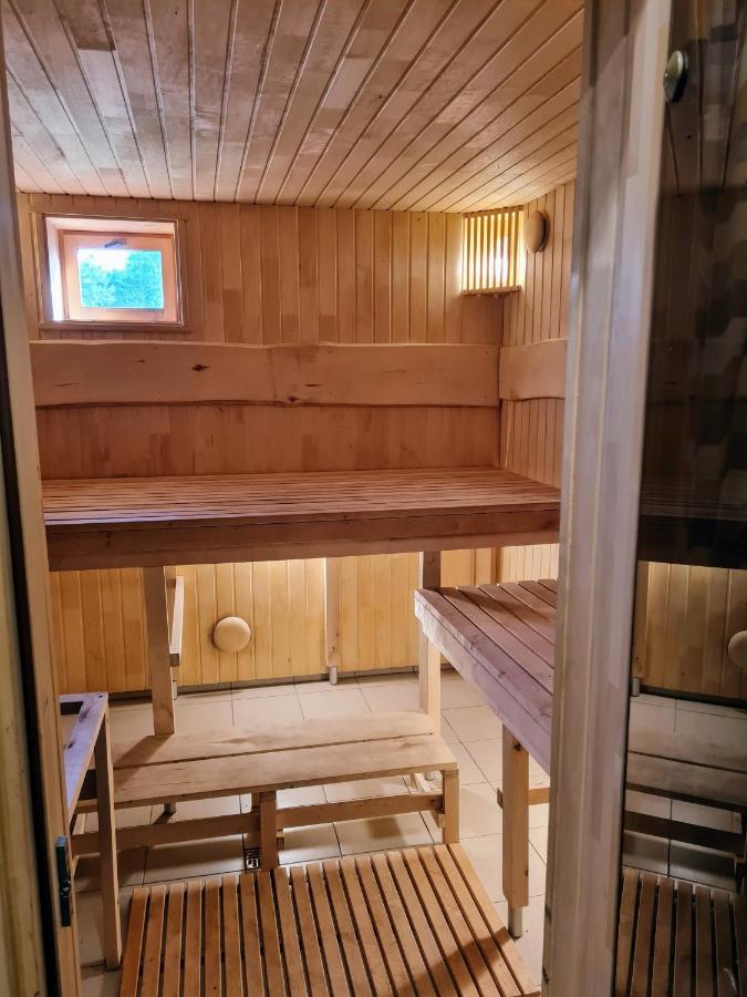 Atostogu Namelis-Pirtis Prie Upes Villa Anykščiai Exteriör bild