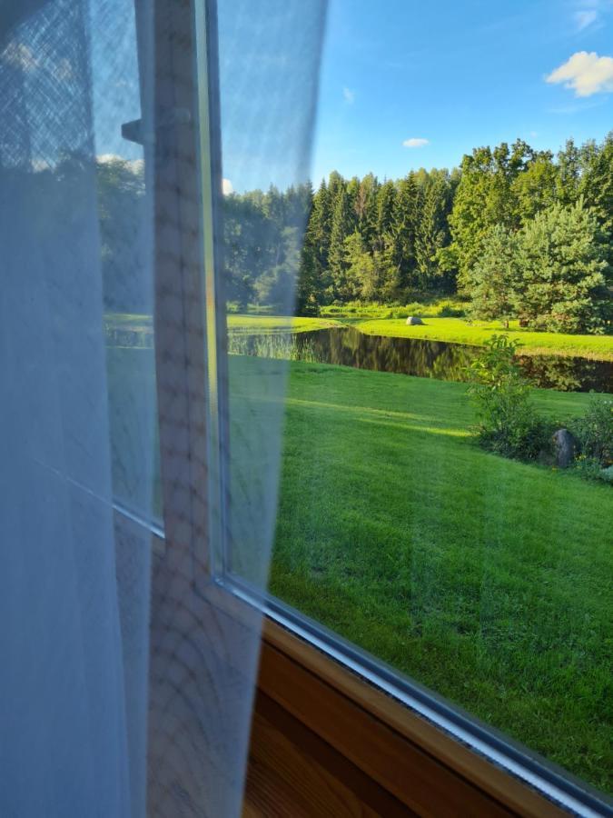 Atostogu Namelis-Pirtis Prie Upes Villa Anykščiai Exteriör bild