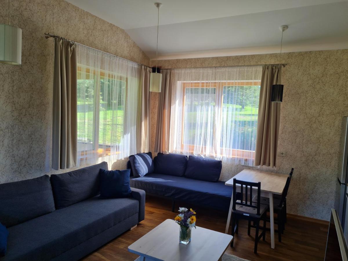 Atostogu Namelis-Pirtis Prie Upes Villa Anykščiai Exteriör bild